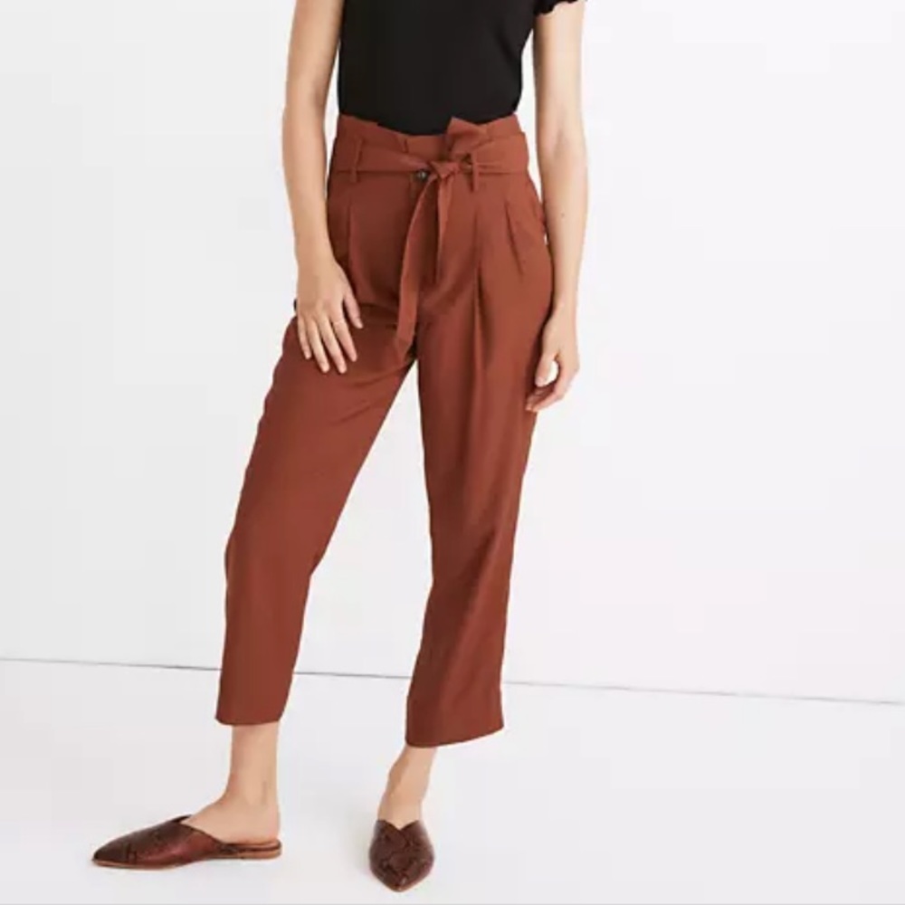 Madewell High Rise Paper Bag Pant